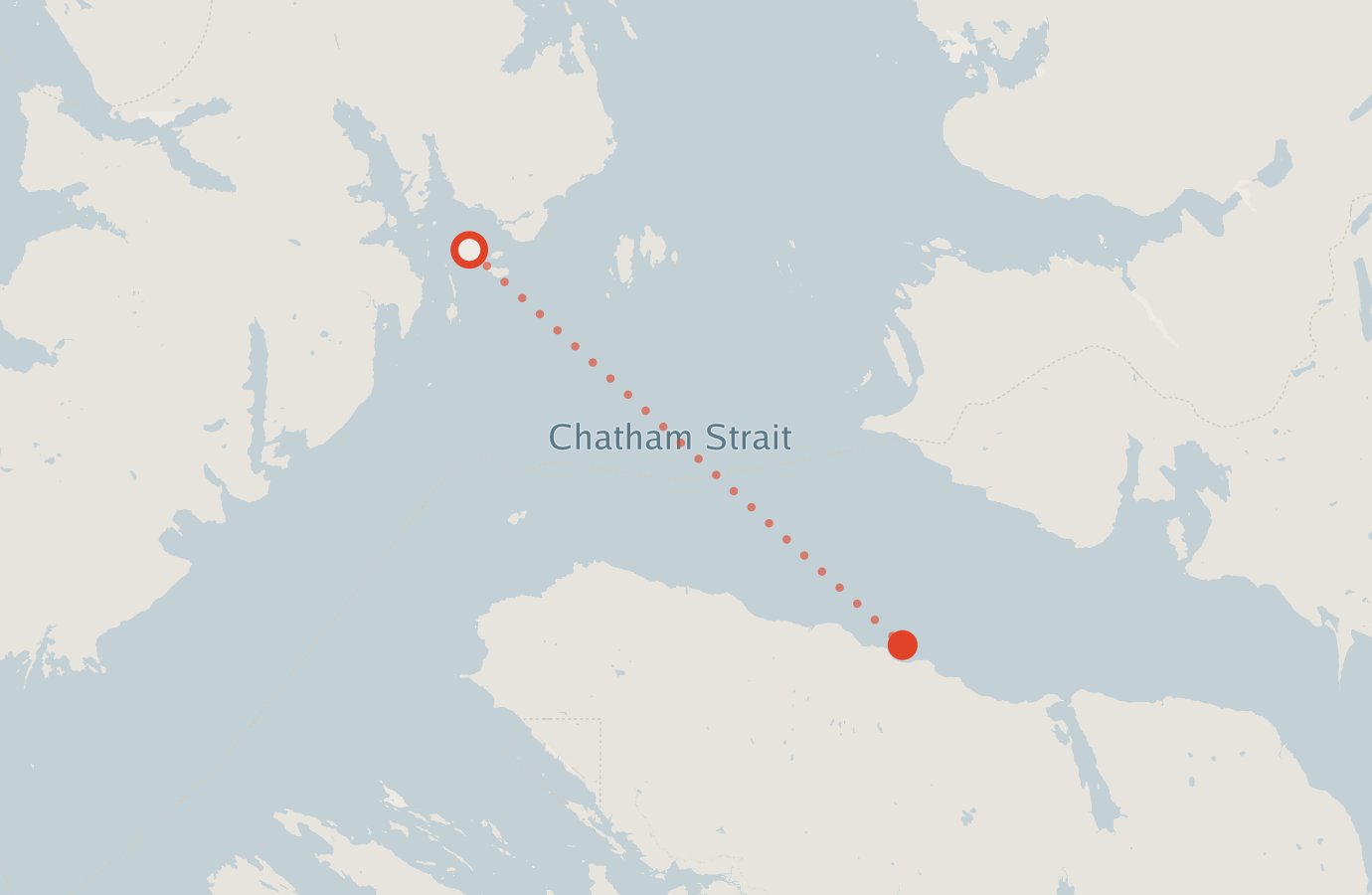 Activity map — real sighting points on an OpenStreetMap basemap