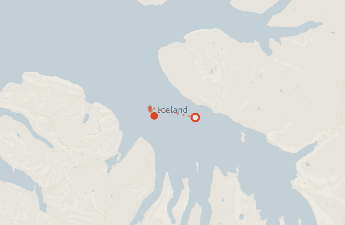 Activity map — real sighting points on an OpenStreetMap basemap