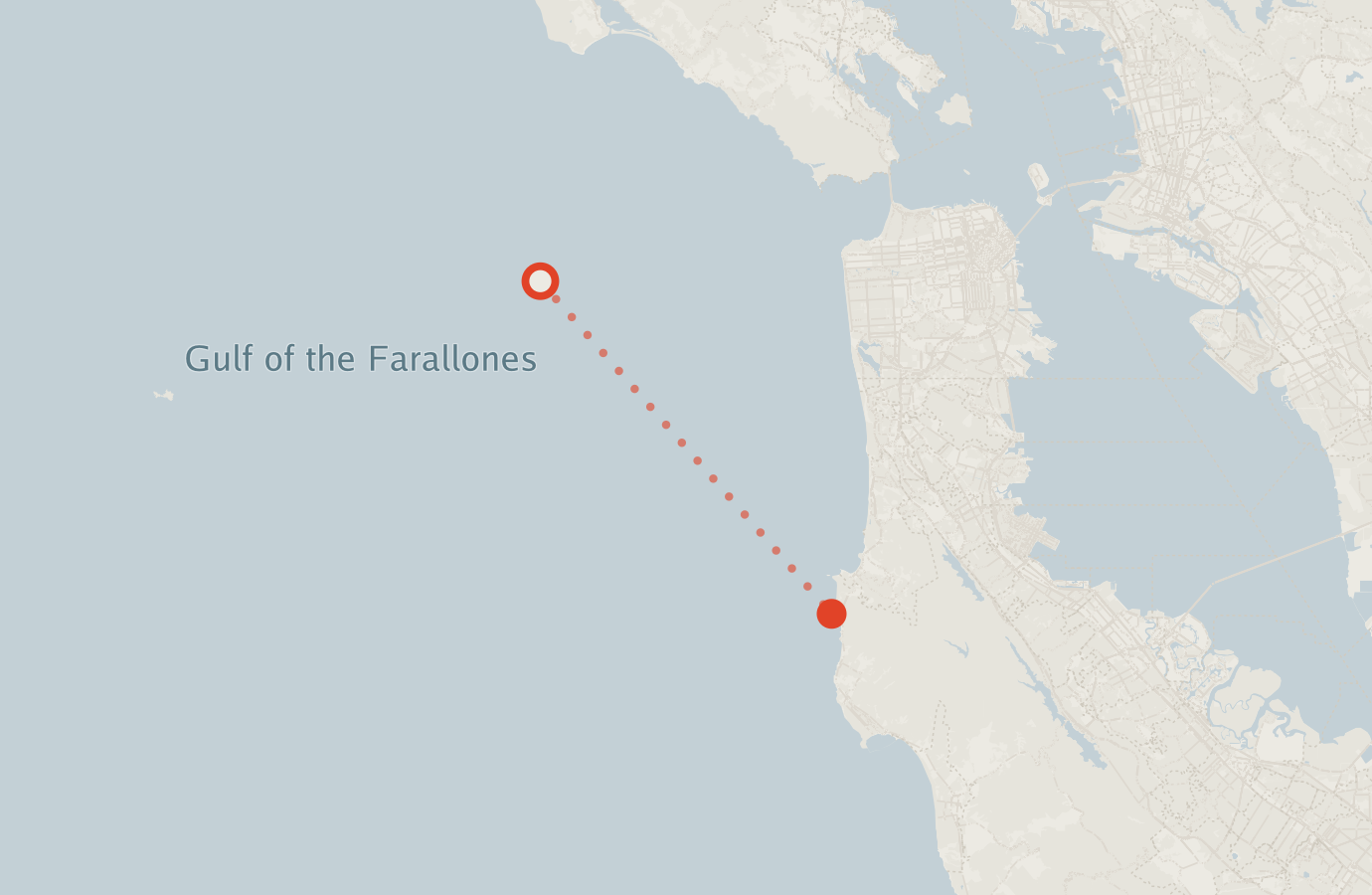 Activity map — real sighting points on an OpenStreetMap basemap