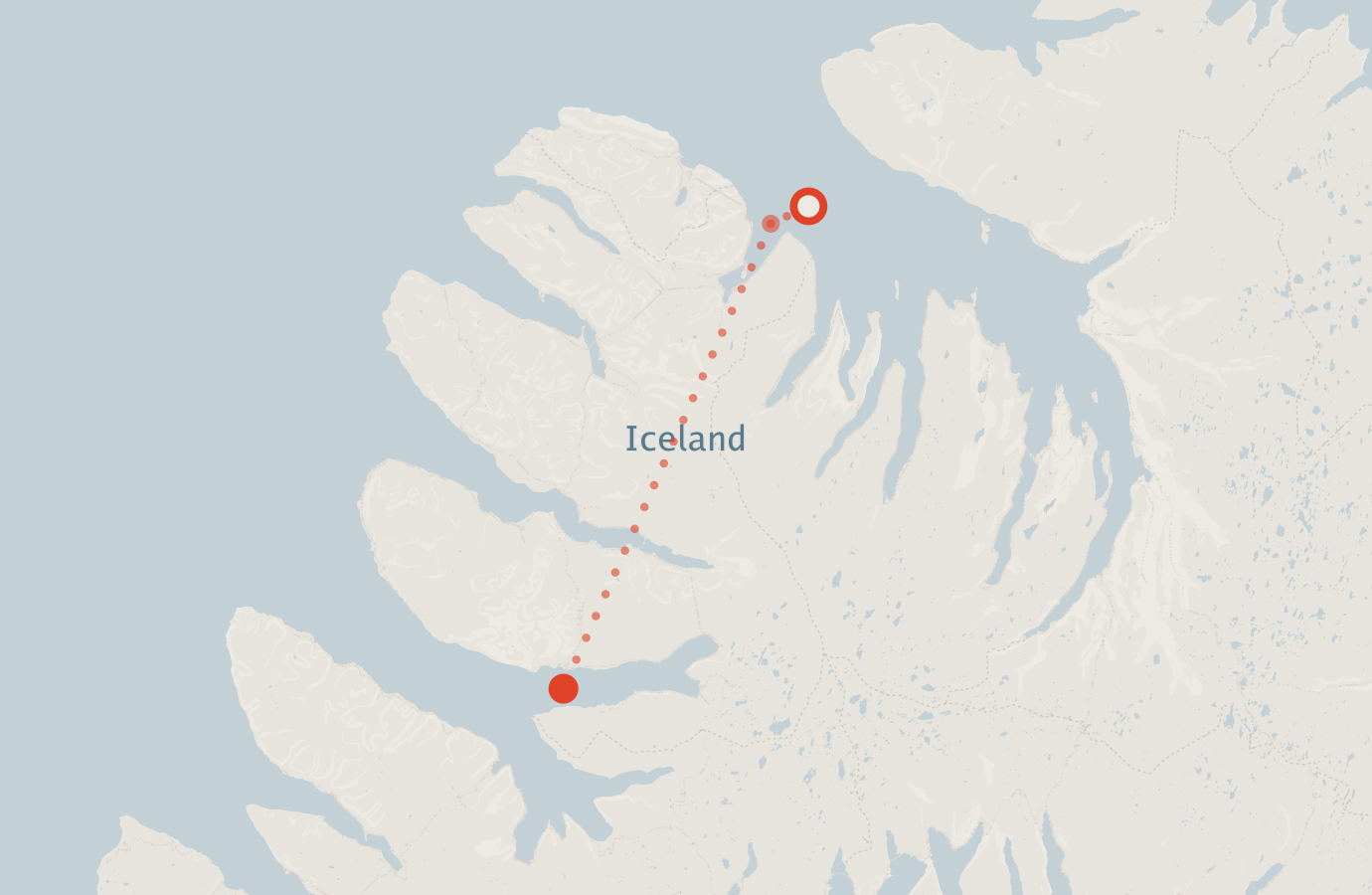 Activity map — real sighting points on an OpenStreetMap basemap