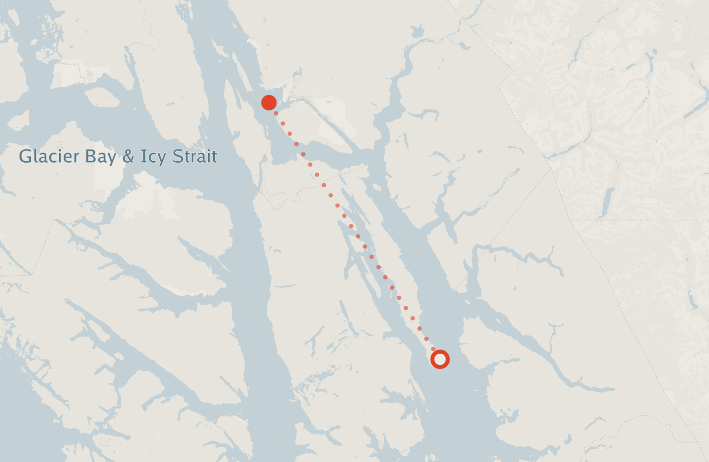 Activity map — real sighting points on an OpenStreetMap basemap