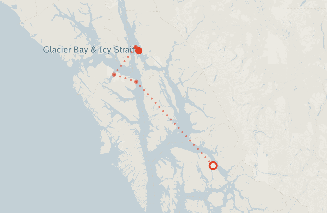 Activity map — real sighting points on an OpenStreetMap basemap