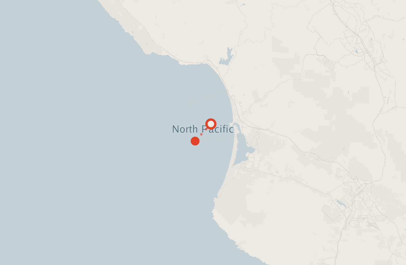 Activity map — real sighting points on an OpenStreetMap basemap