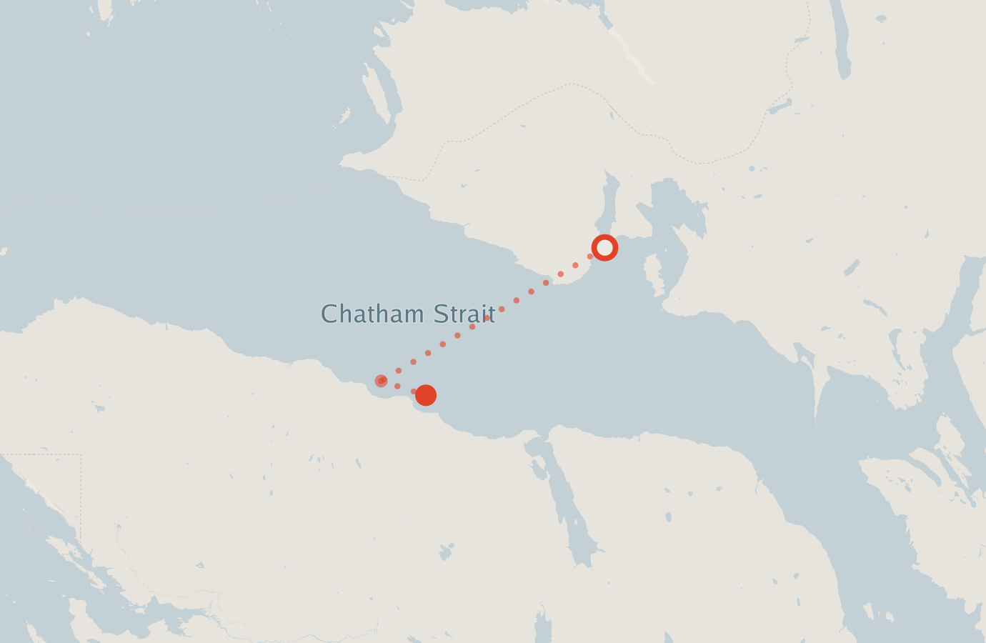 Activity map — real sighting points on an OpenStreetMap basemap