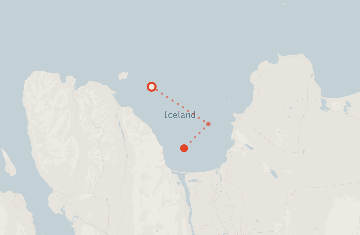 Activity map — real sighting points on an OpenStreetMap basemap
