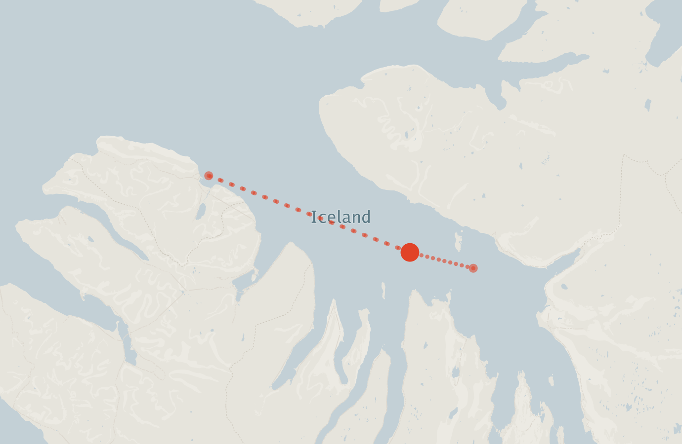 Activity map — real sighting points on an OpenStreetMap basemap
