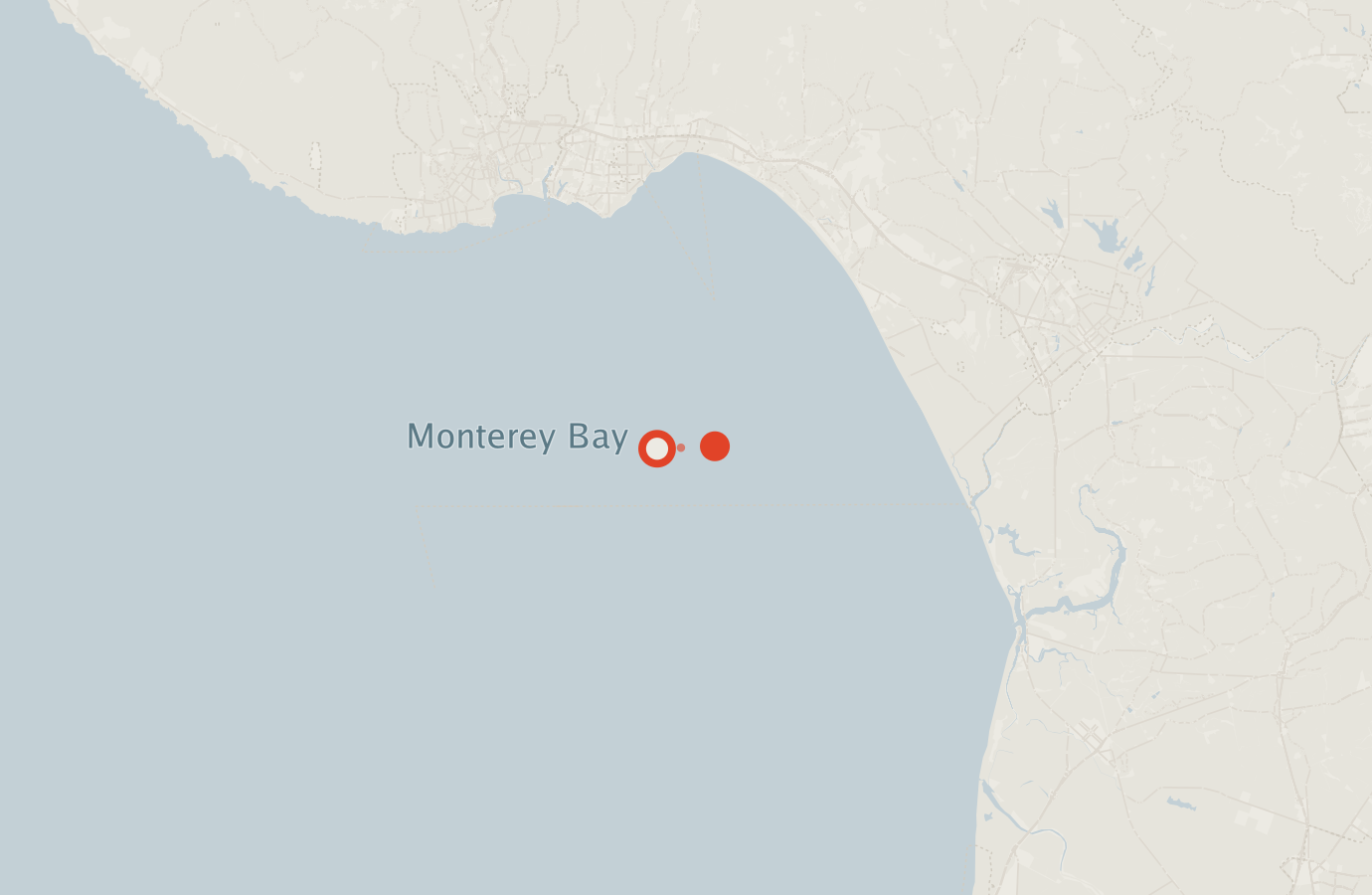 Activity map — real sighting points on an OpenStreetMap basemap