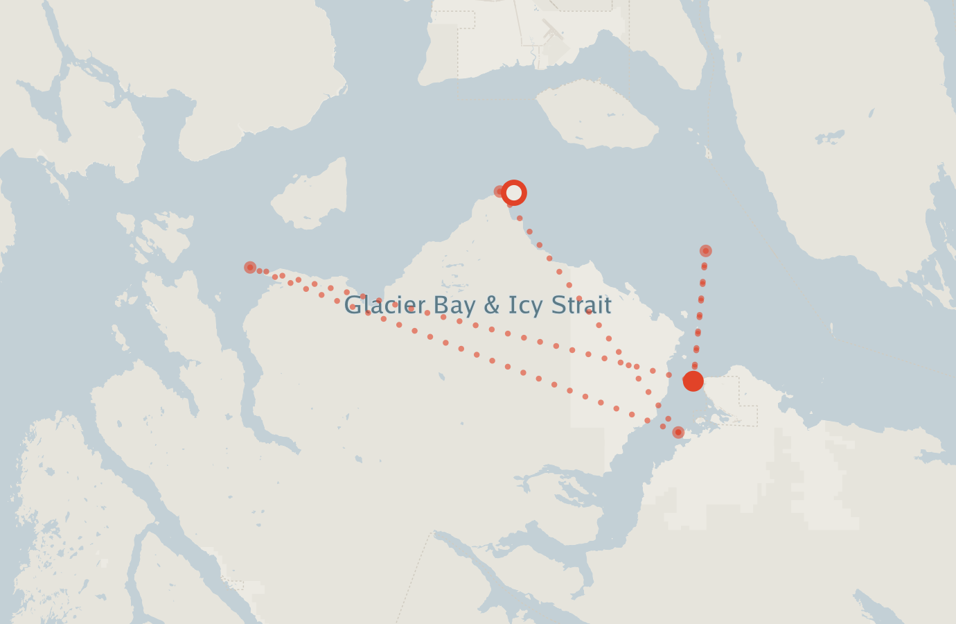 Activity map — real sighting points on an OpenStreetMap basemap
