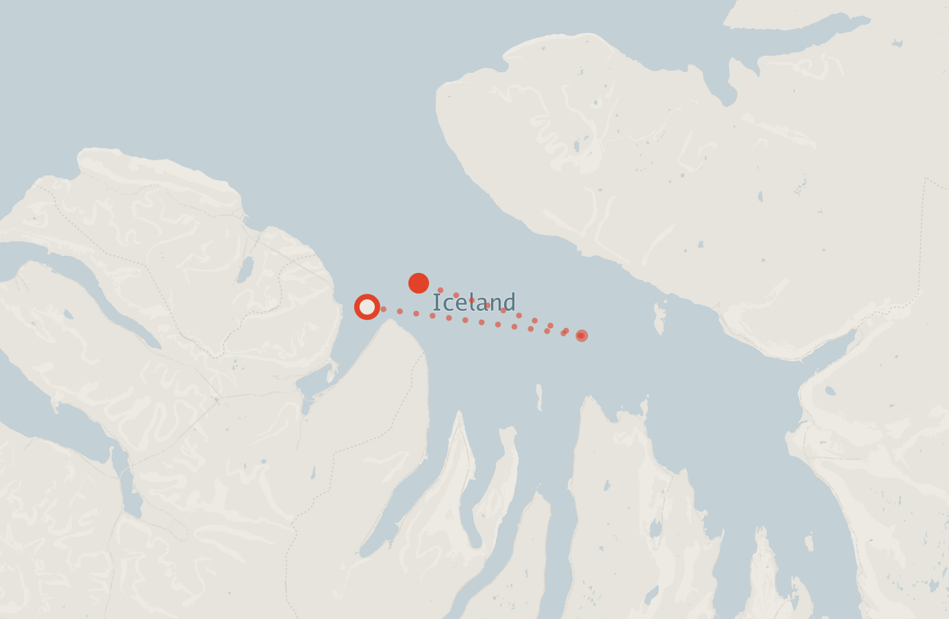 Activity map — real sighting points on an OpenStreetMap basemap