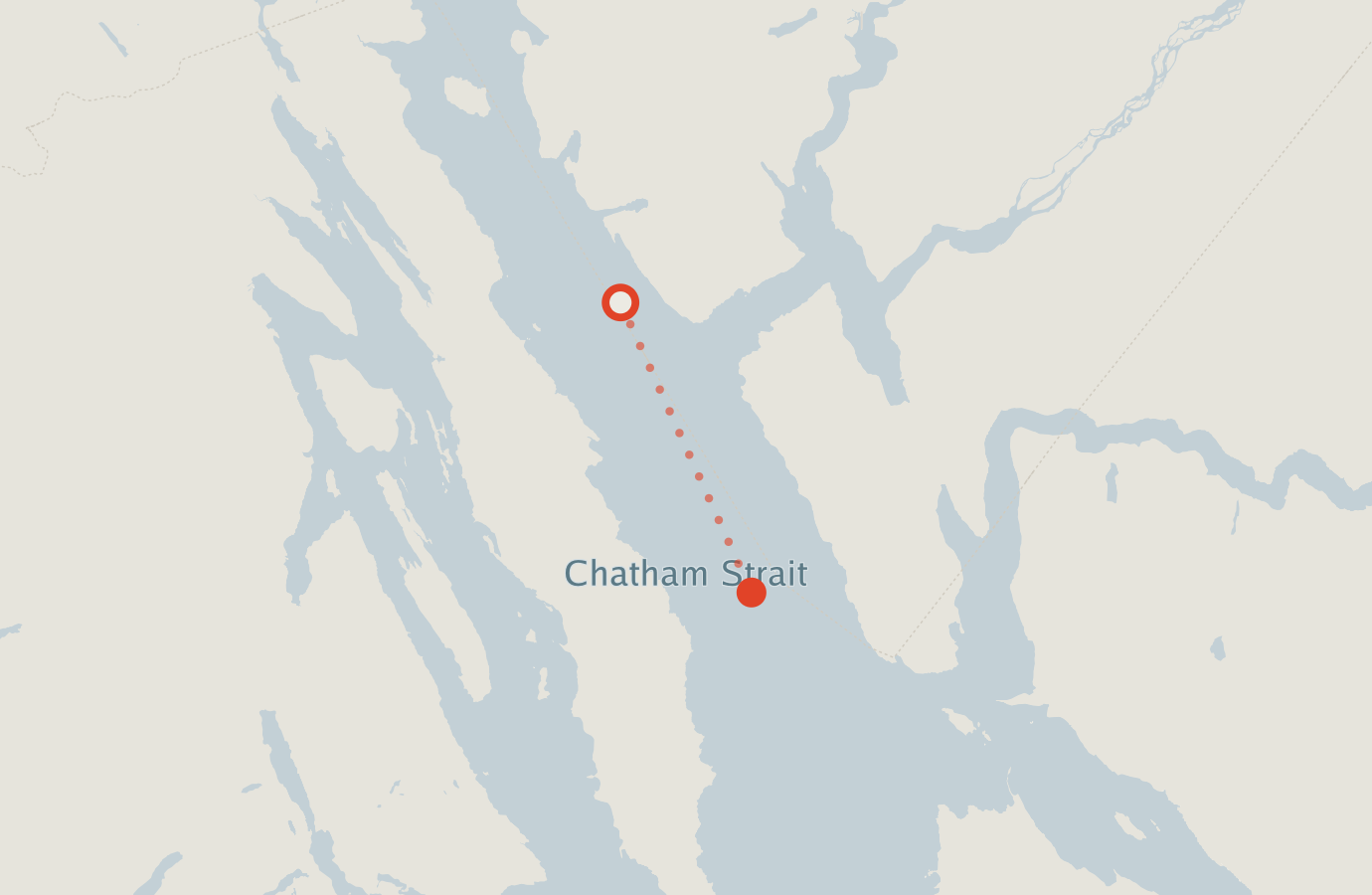 Activity map — real sighting points on an OpenStreetMap basemap