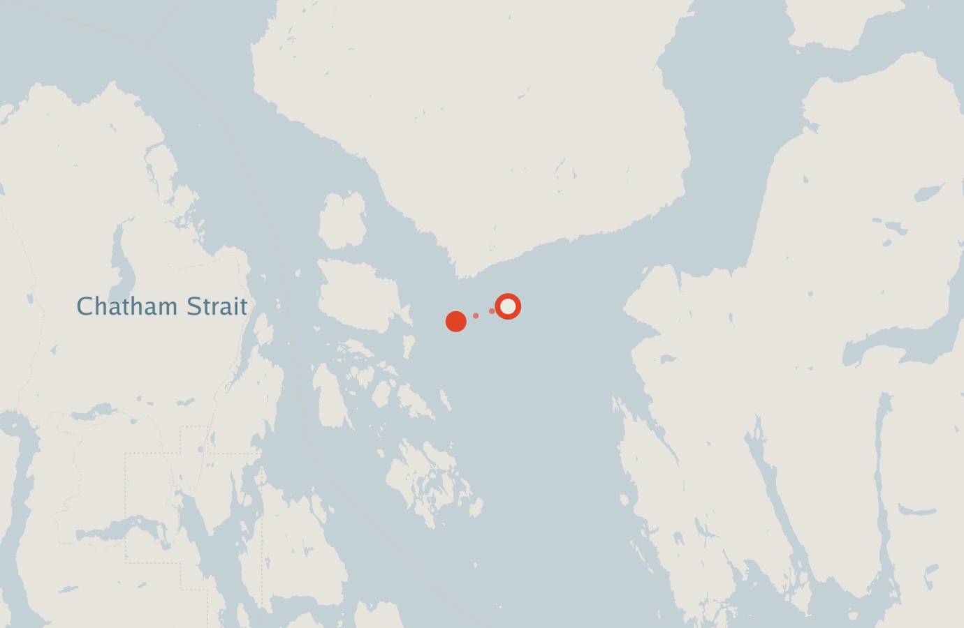 Activity map — real sighting points on an OpenStreetMap basemap