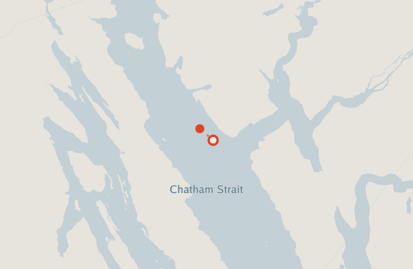 Activity map — real sighting points on an OpenStreetMap basemap