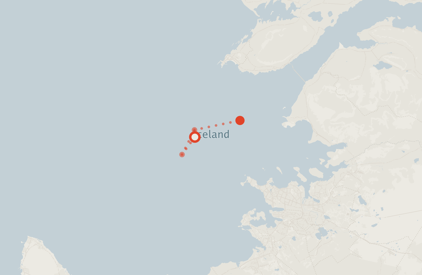 Activity map — real sighting points on an OpenStreetMap basemap