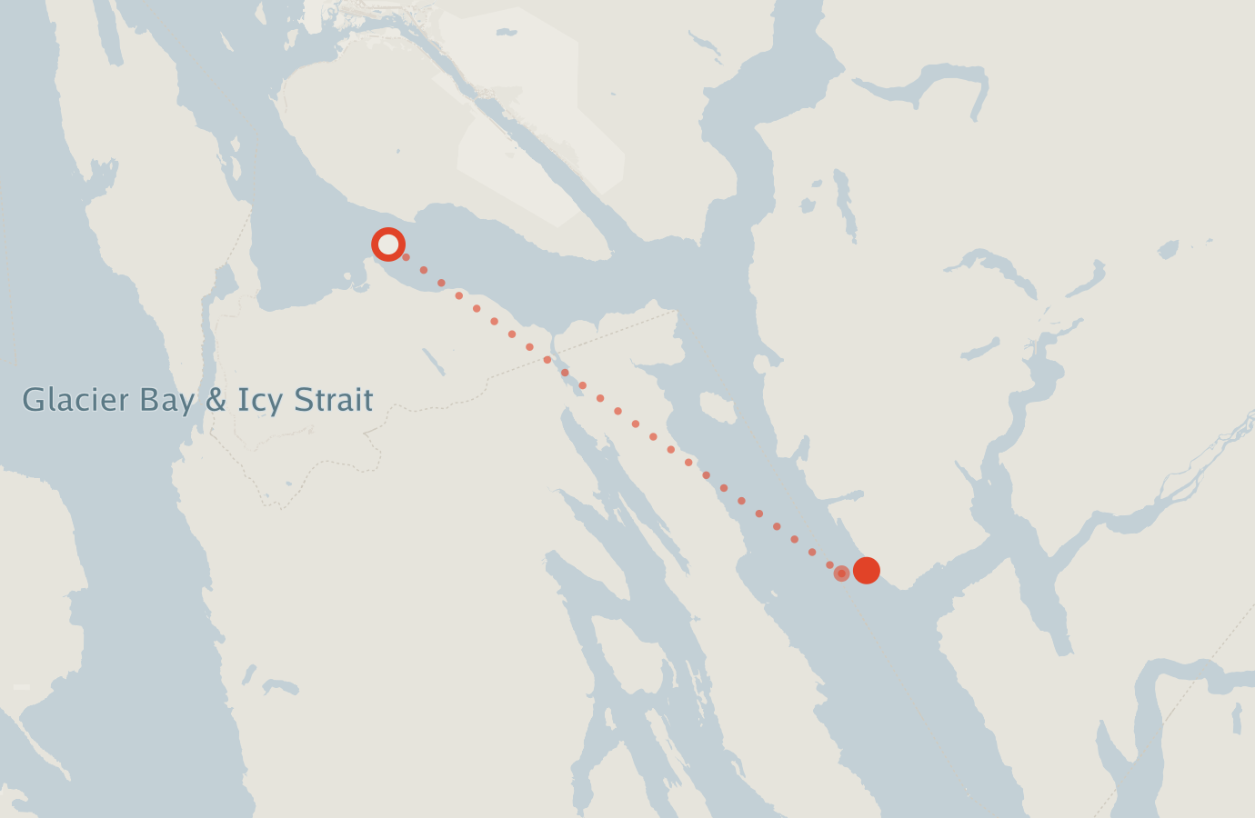 Activity map — real sighting points on an OpenStreetMap basemap