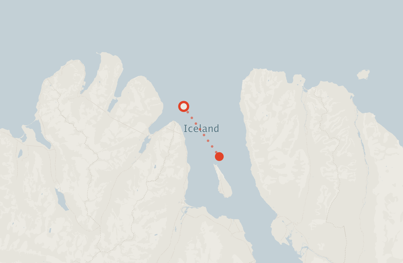 Activity map — real sighting points on an OpenStreetMap basemap
