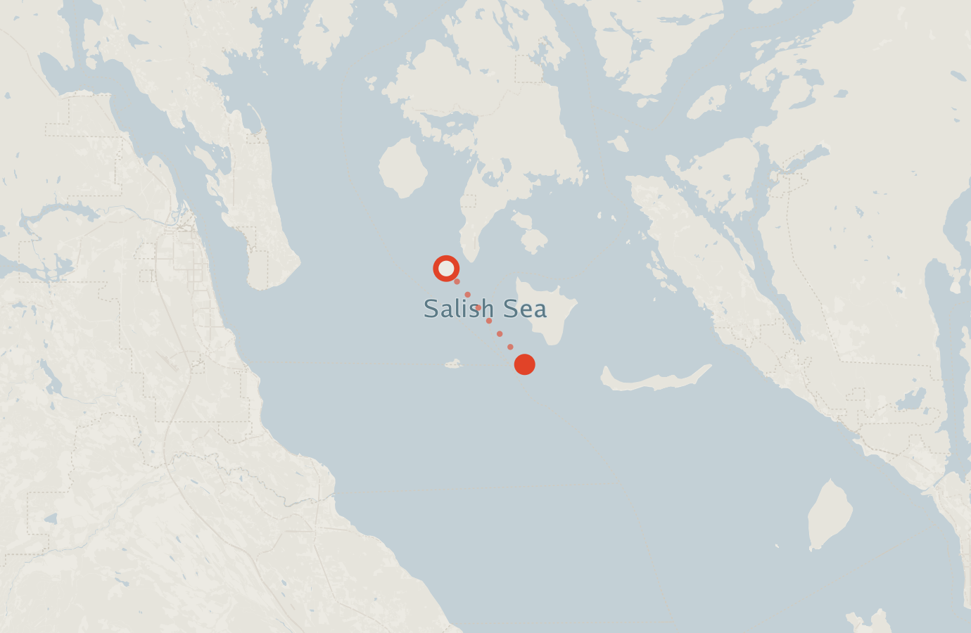Activity map — real sighting points on an OpenStreetMap basemap