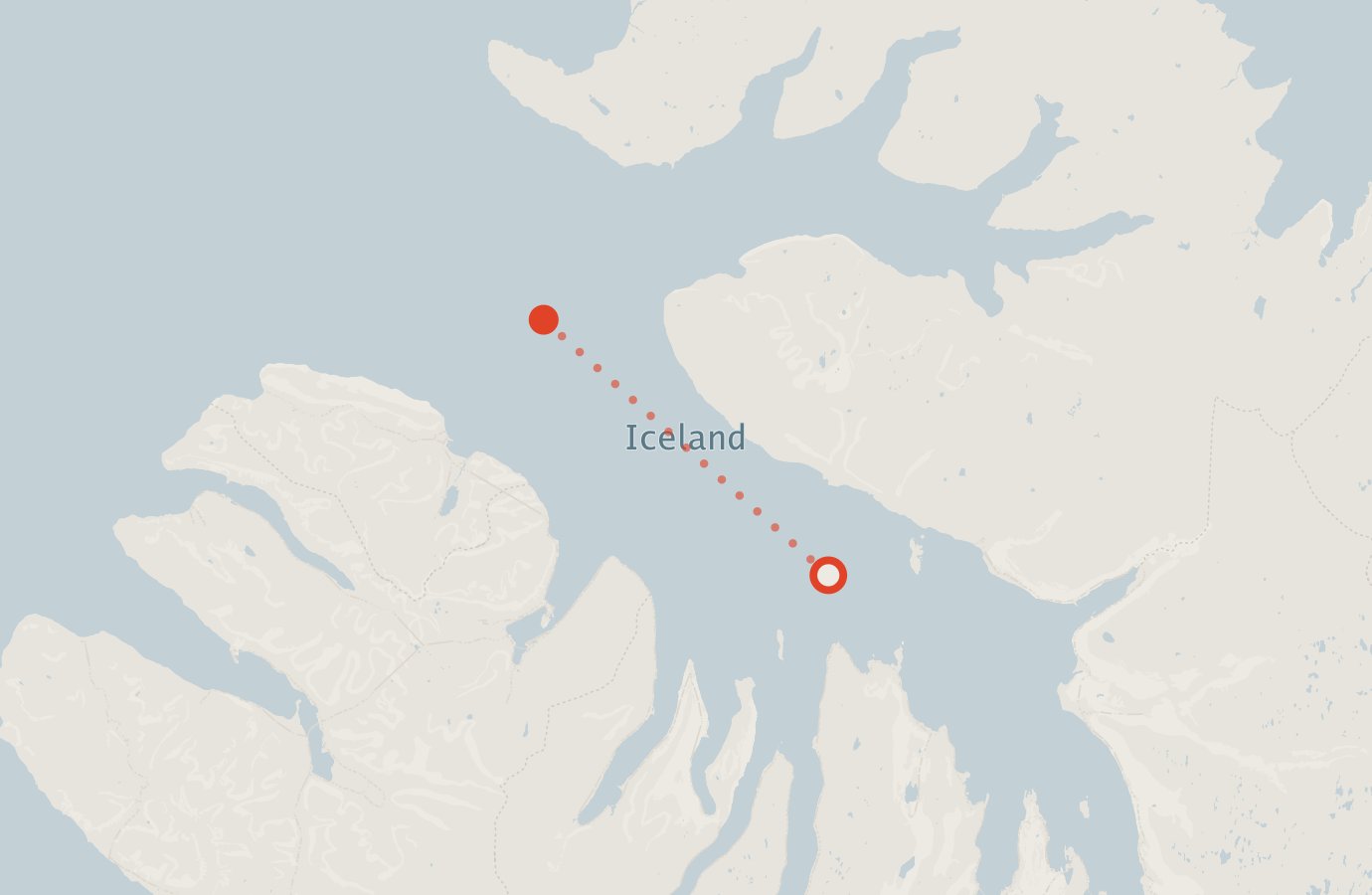 Activity map — real sighting points on an OpenStreetMap basemap