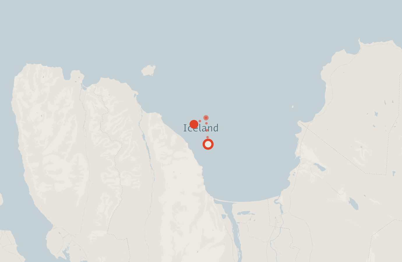 Activity map — real sighting points on an OpenStreetMap basemap