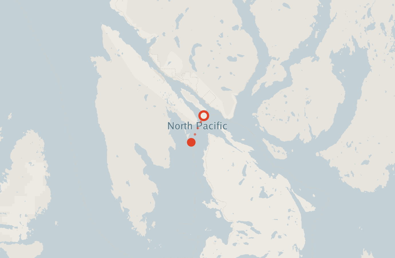 Activity map — real sighting points on an OpenStreetMap basemap