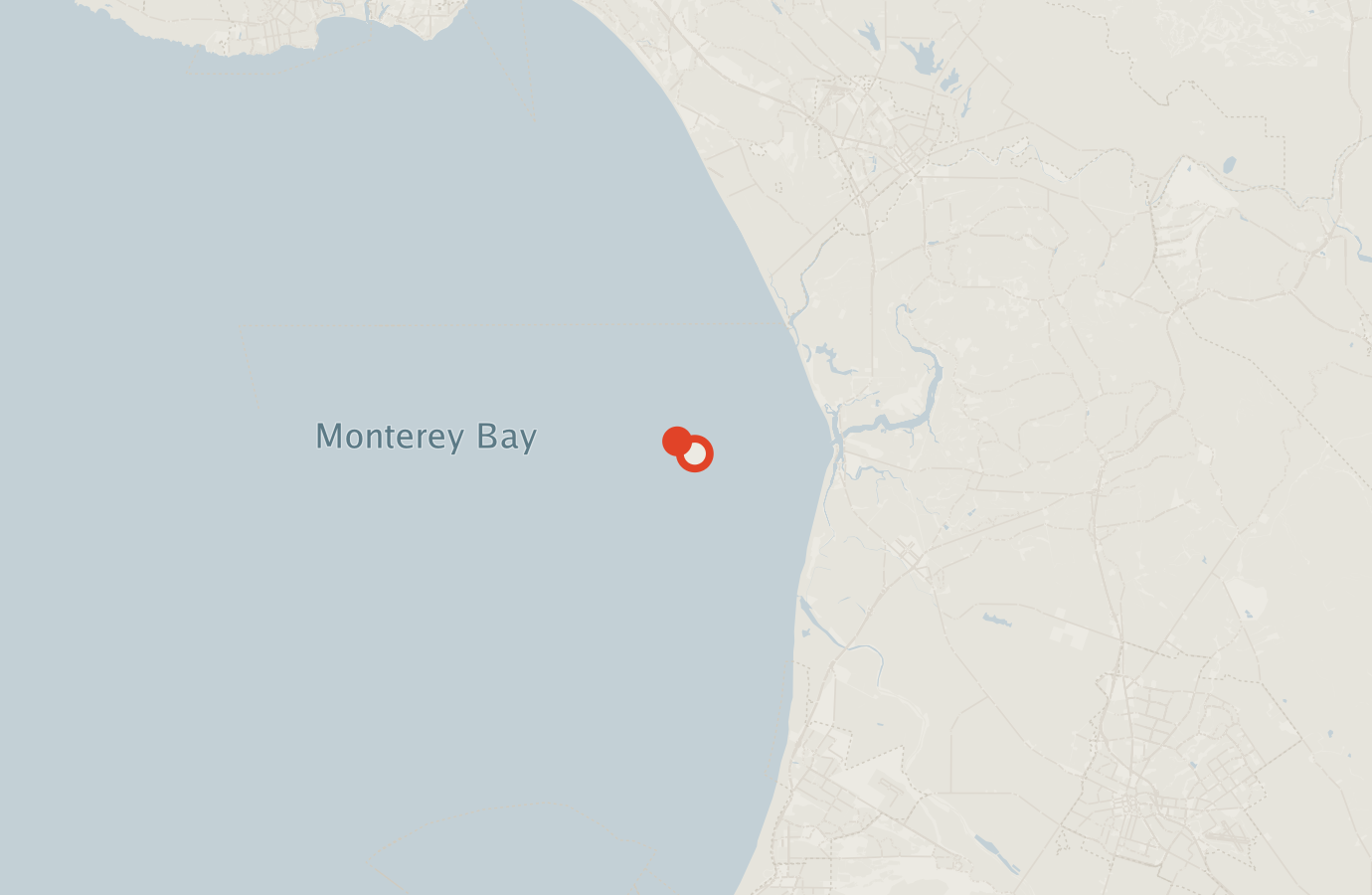 Activity map — real sighting points on an OpenStreetMap basemap