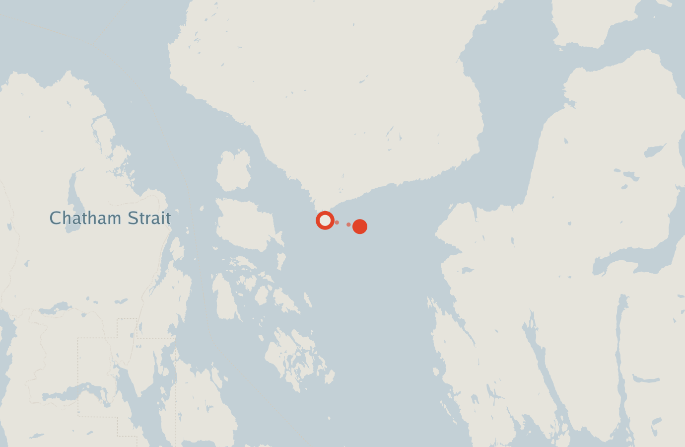 Activity map — real sighting points on an OpenStreetMap basemap