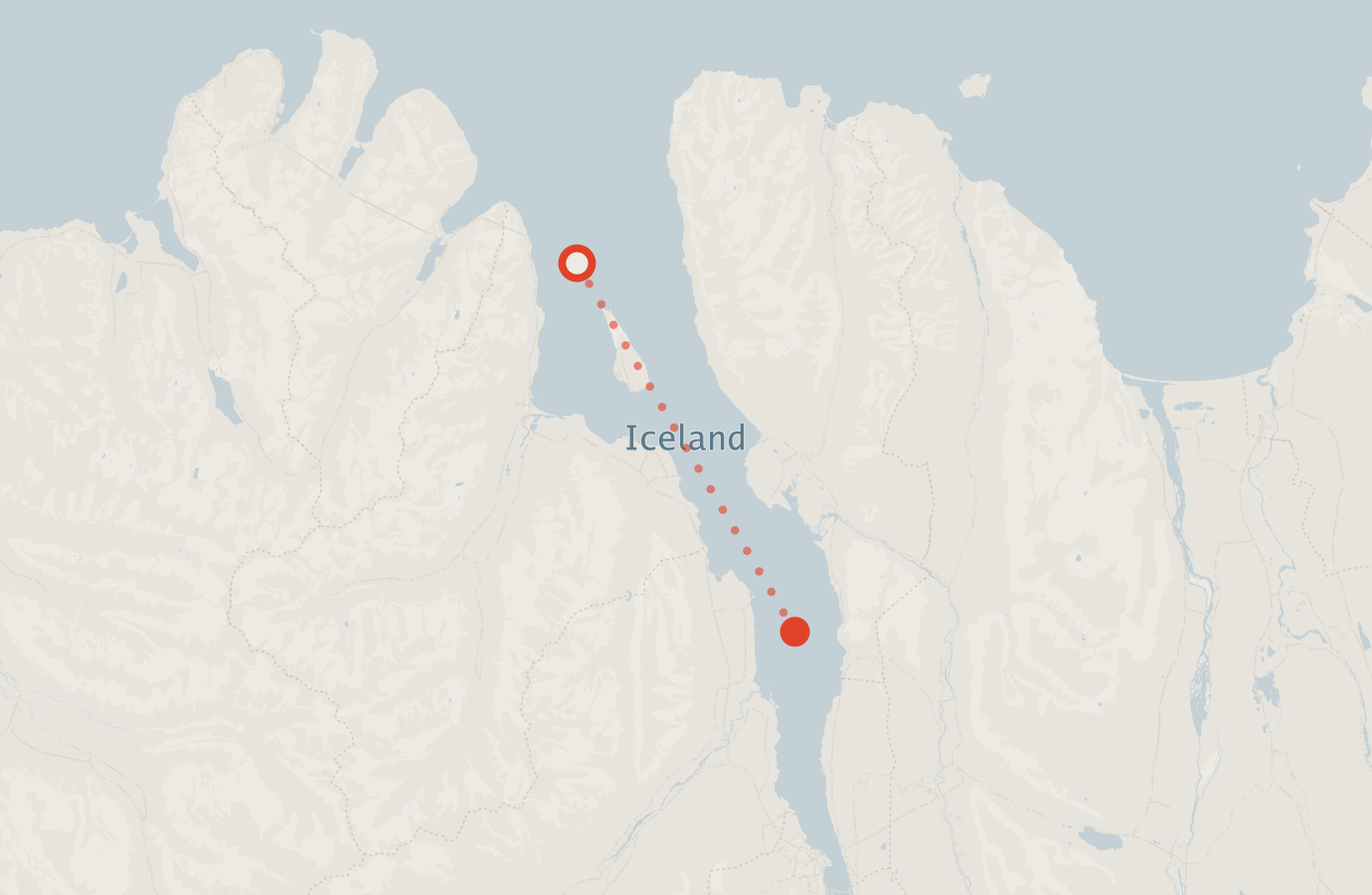 Activity map — real sighting points on an OpenStreetMap basemap