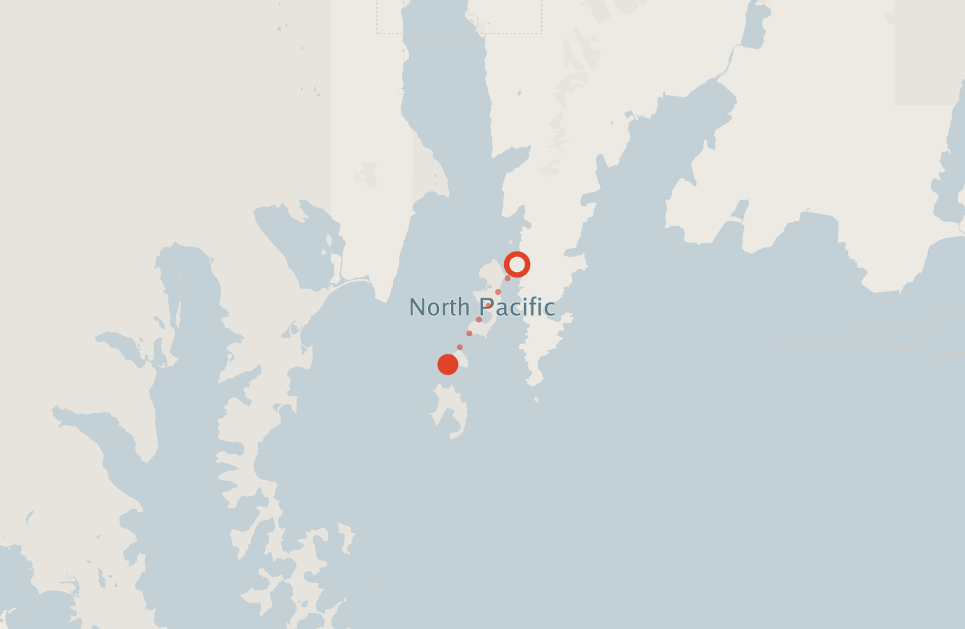 Activity map — real sighting points on an OpenStreetMap basemap