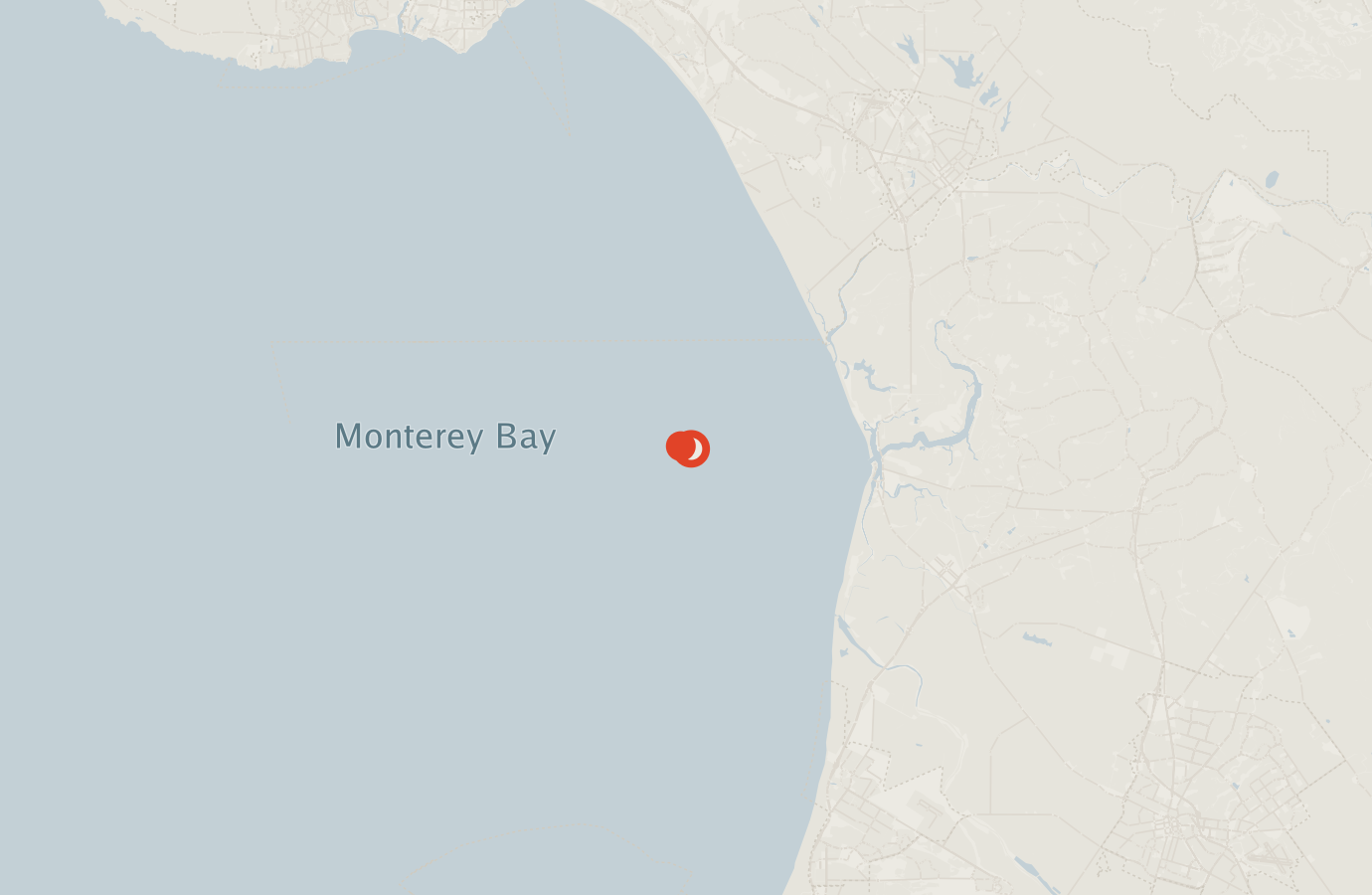Activity map — real sighting points on an OpenStreetMap basemap