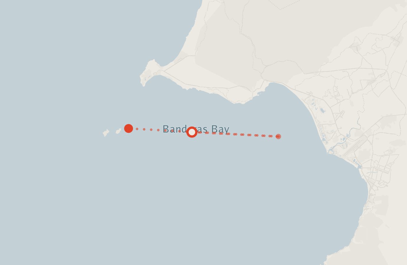 Activity map — real sighting points on an OpenStreetMap basemap