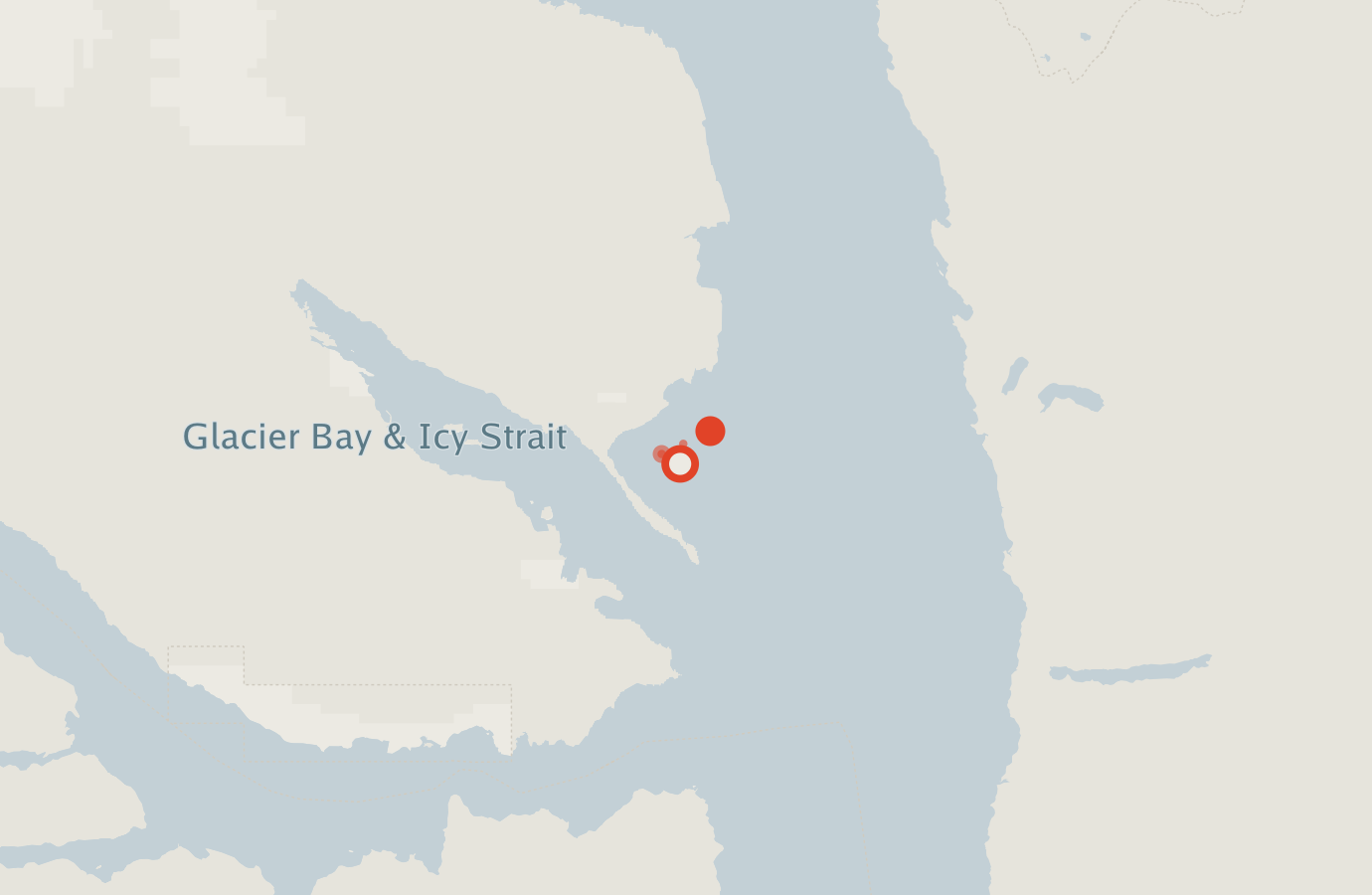 Activity map — real sighting points on an OpenStreetMap basemap