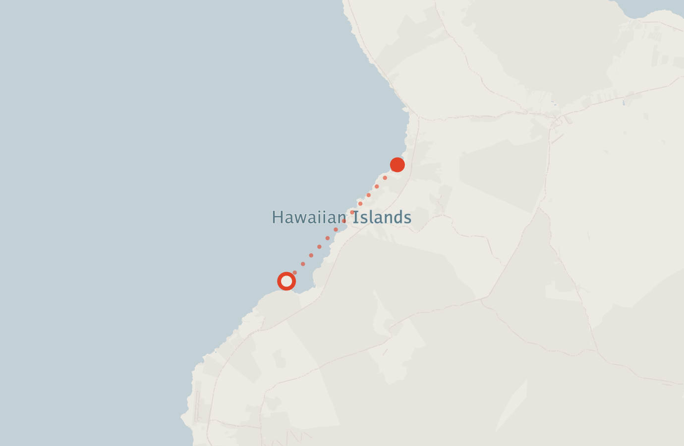 Activity map — real sighting points on an OpenStreetMap basemap