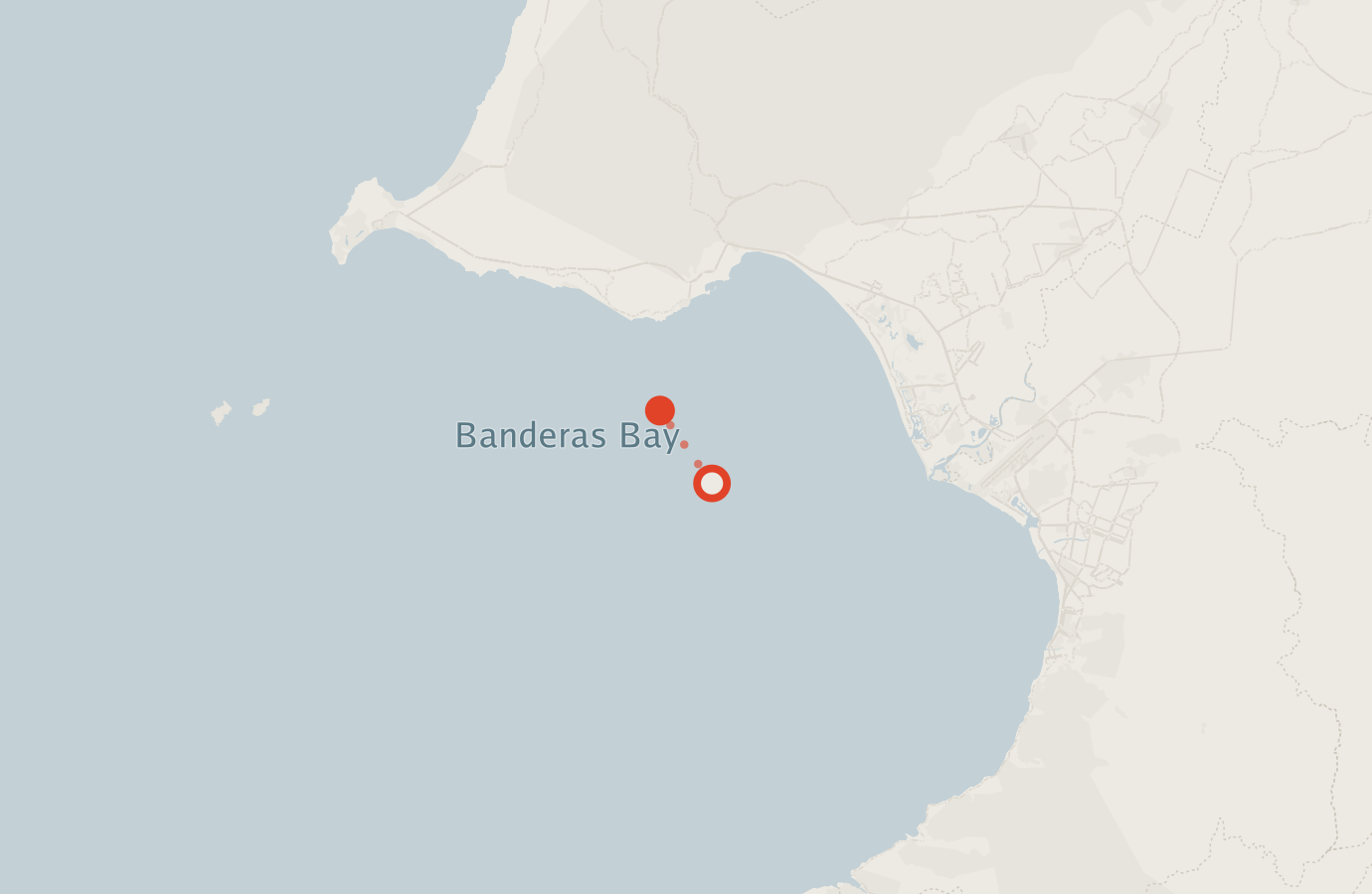 Activity map — real sighting points on an OpenStreetMap basemap