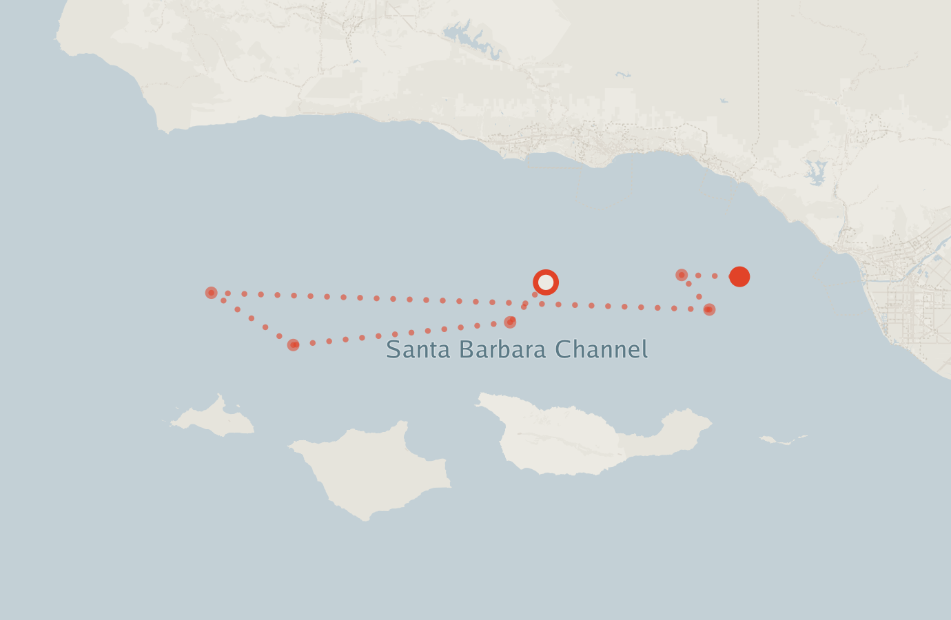 Activity map — real sighting points on an OpenStreetMap basemap