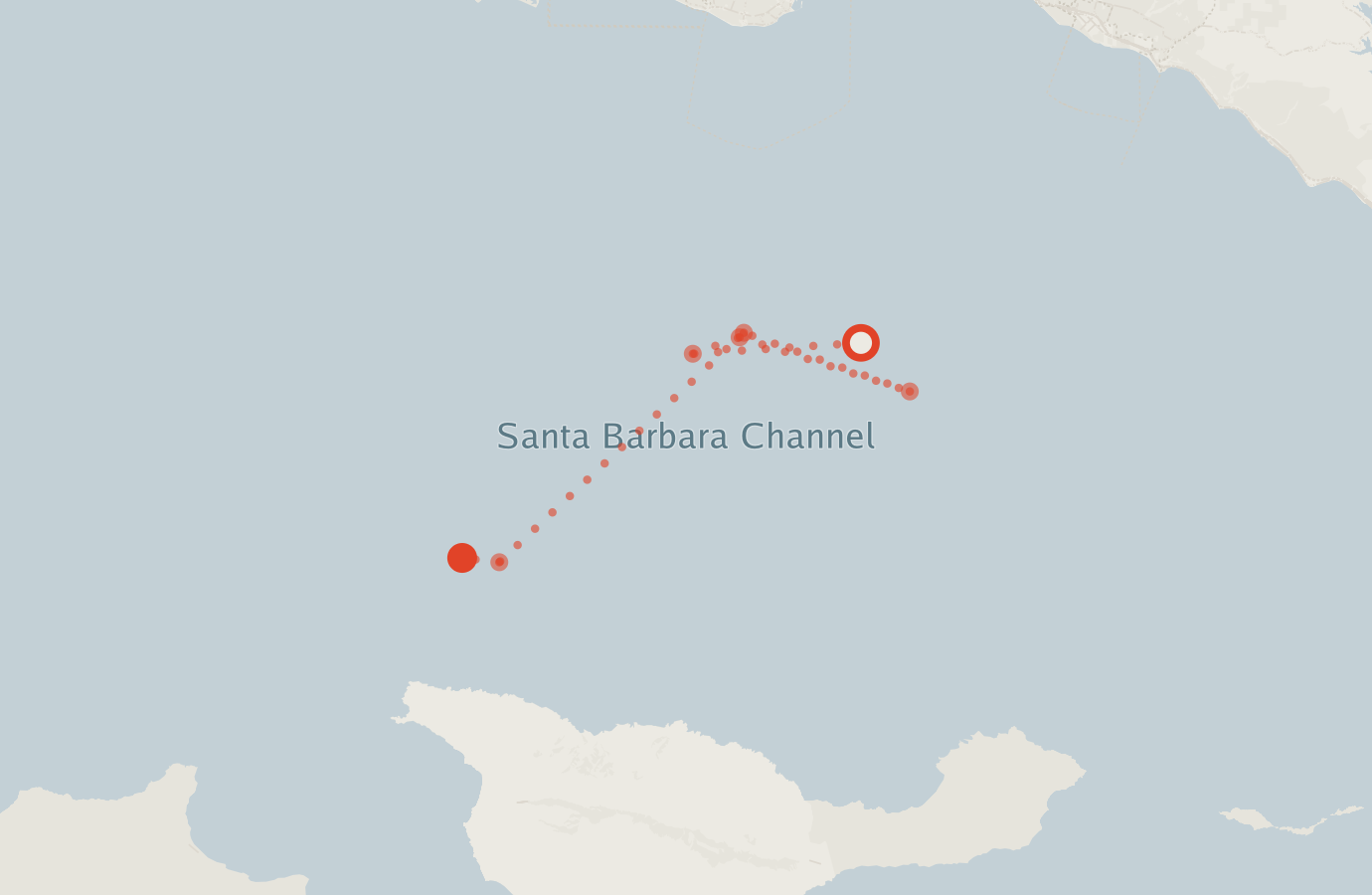 Activity map — real sighting points on an OpenStreetMap basemap