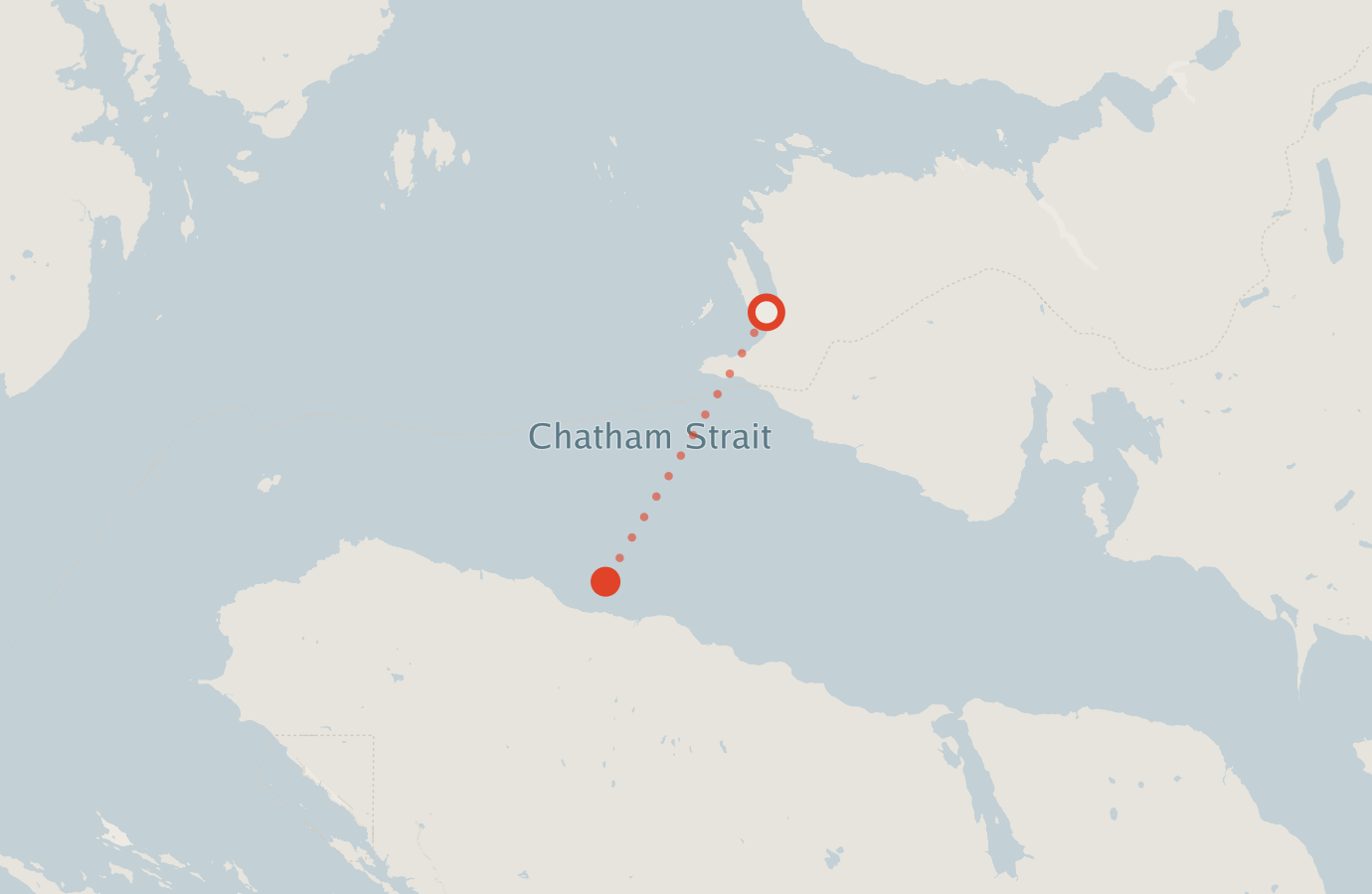 Activity map — real sighting points on an OpenStreetMap basemap
