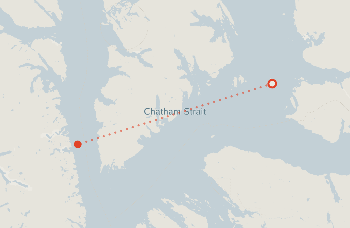 Activity map — real sighting points on an OpenStreetMap basemap