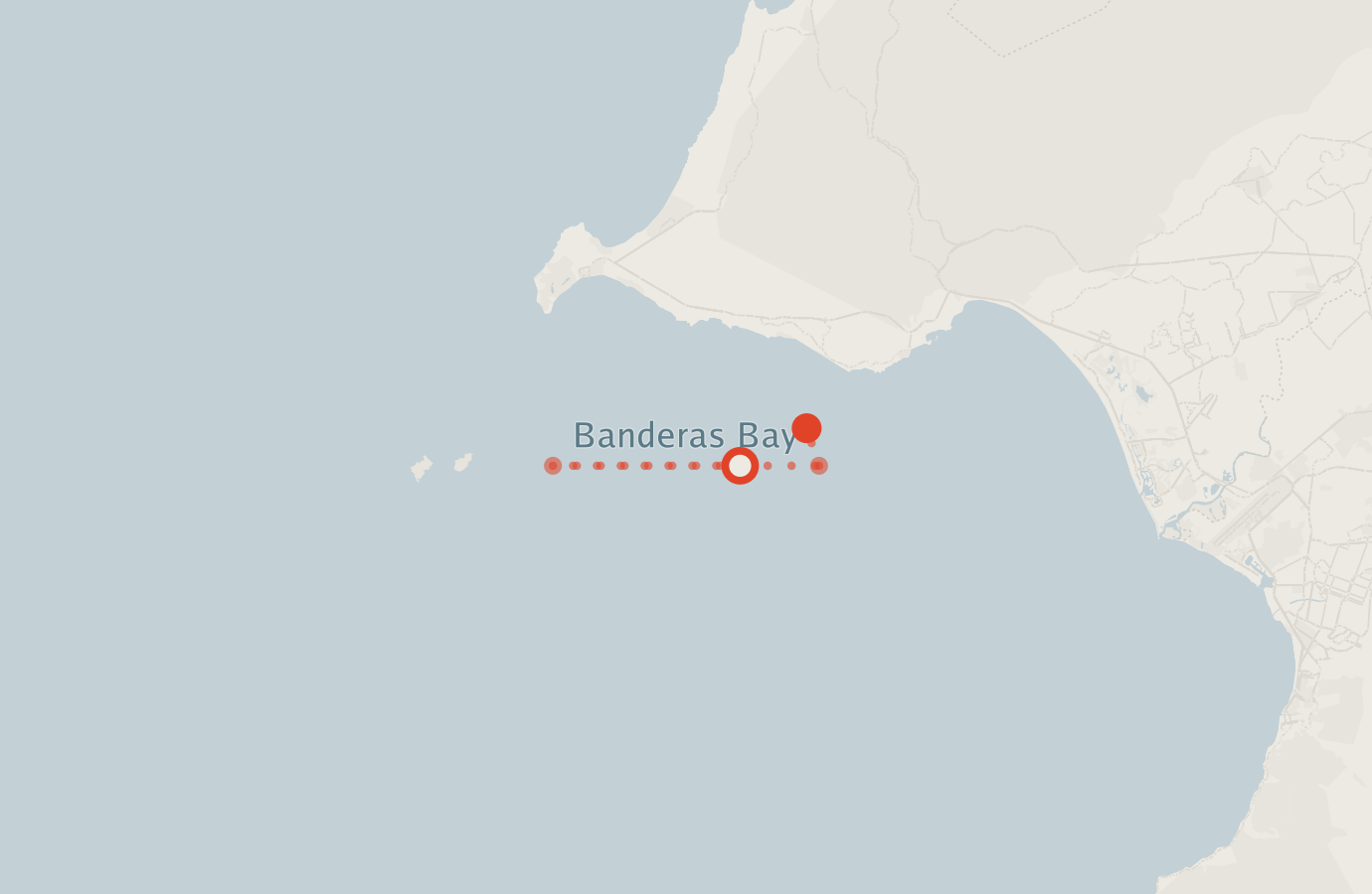 Activity map — real sighting points on an OpenStreetMap basemap