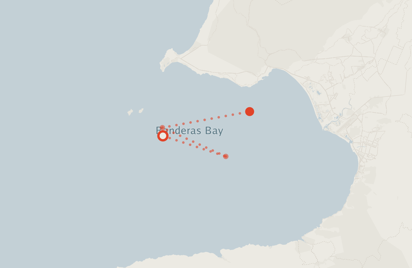 Activity map — real sighting points on an OpenStreetMap basemap