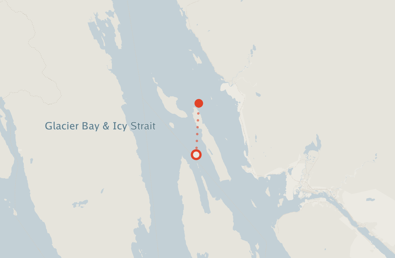 Activity map — real sighting points on an OpenStreetMap basemap