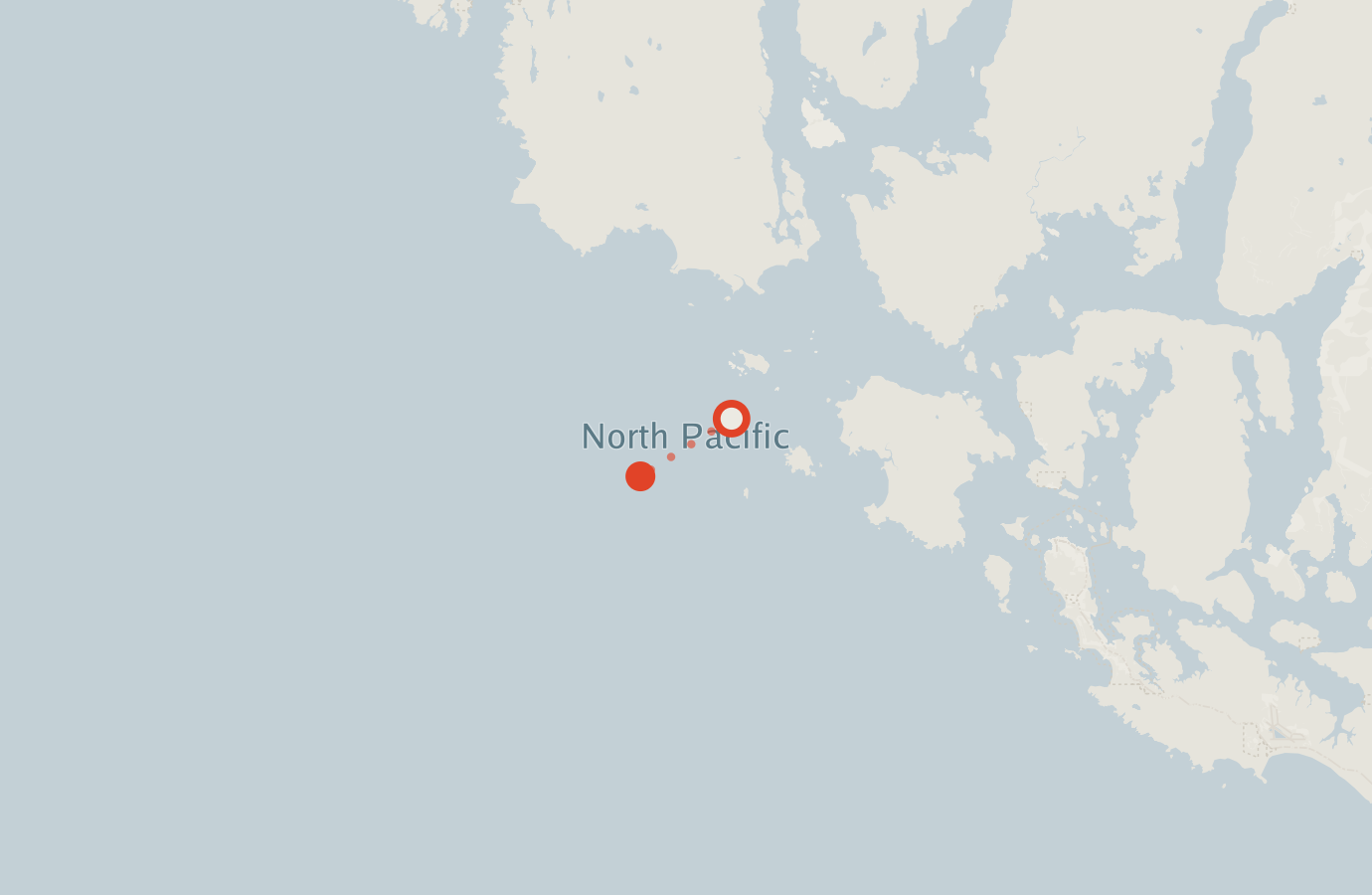 Activity map — real sighting points on an OpenStreetMap basemap