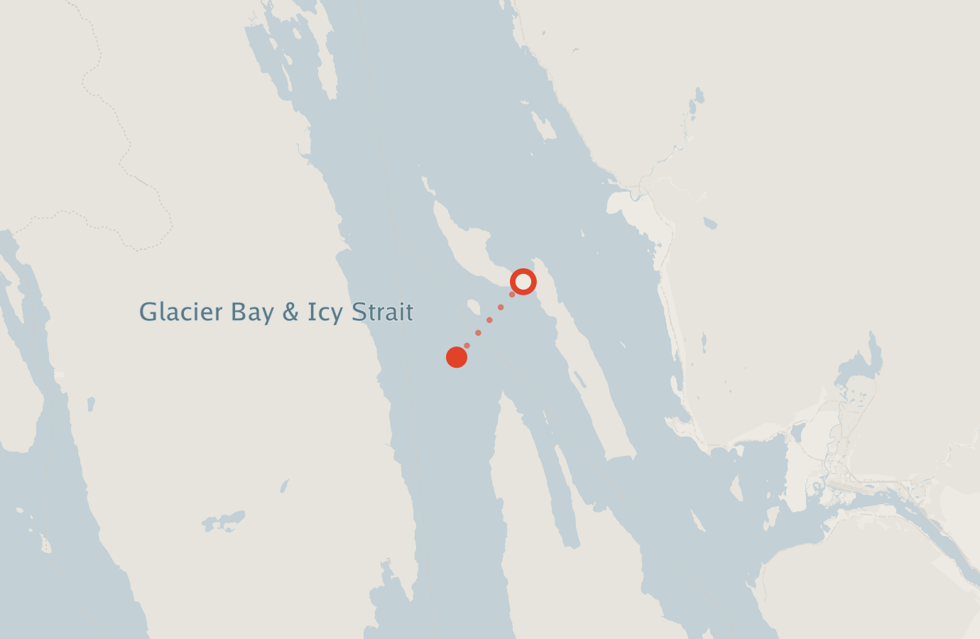 Activity map — real sighting points on an OpenStreetMap basemap