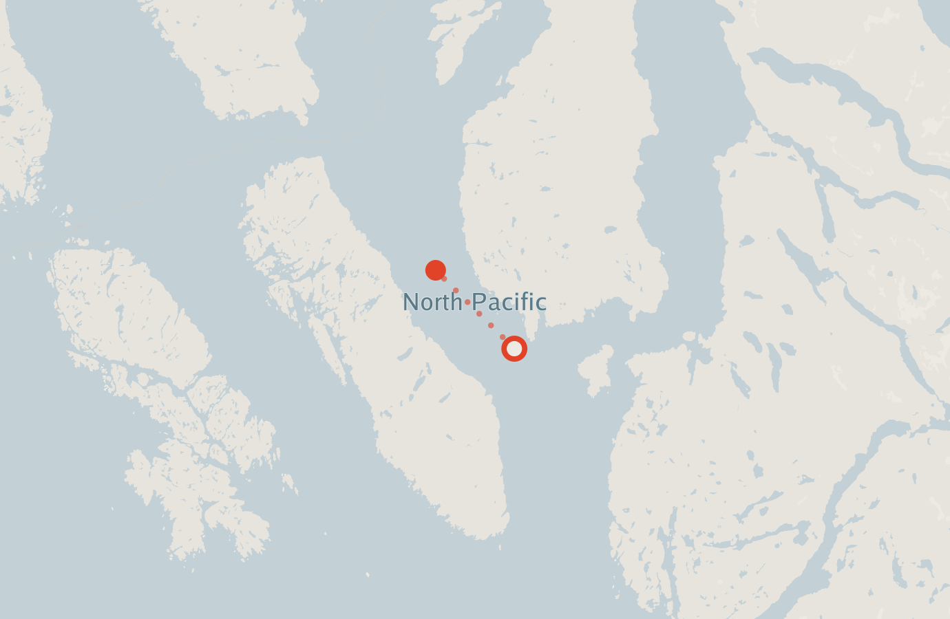 Activity map — real sighting points on an OpenStreetMap basemap