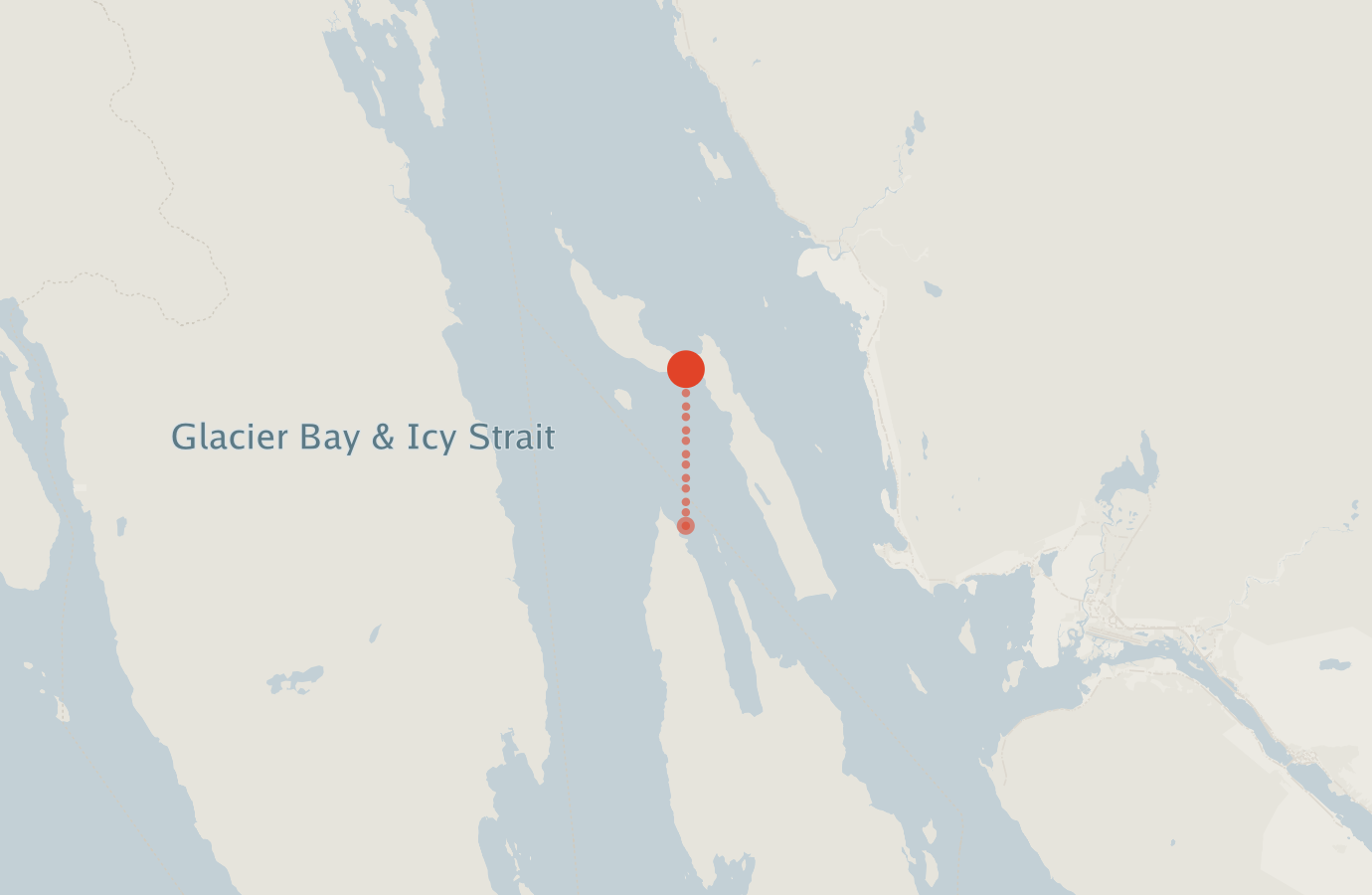 Activity map — real sighting points on an OpenStreetMap basemap
