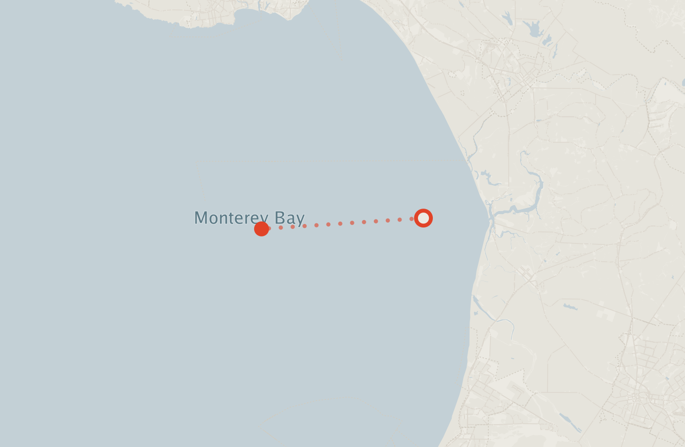 Activity map — real sighting points on an OpenStreetMap basemap
