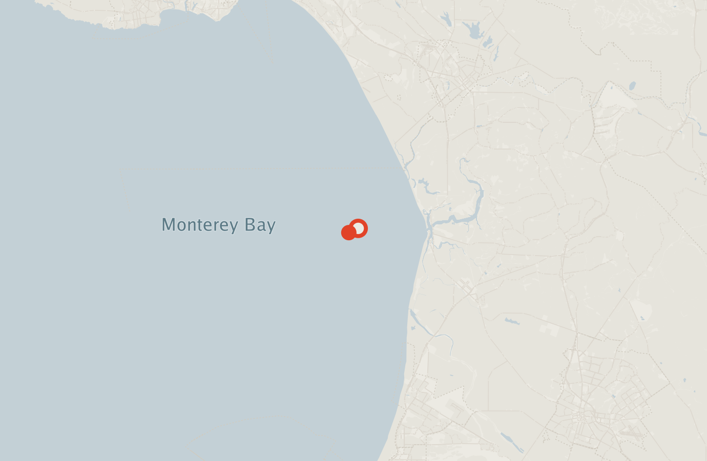Activity map — real sighting points on an OpenStreetMap basemap