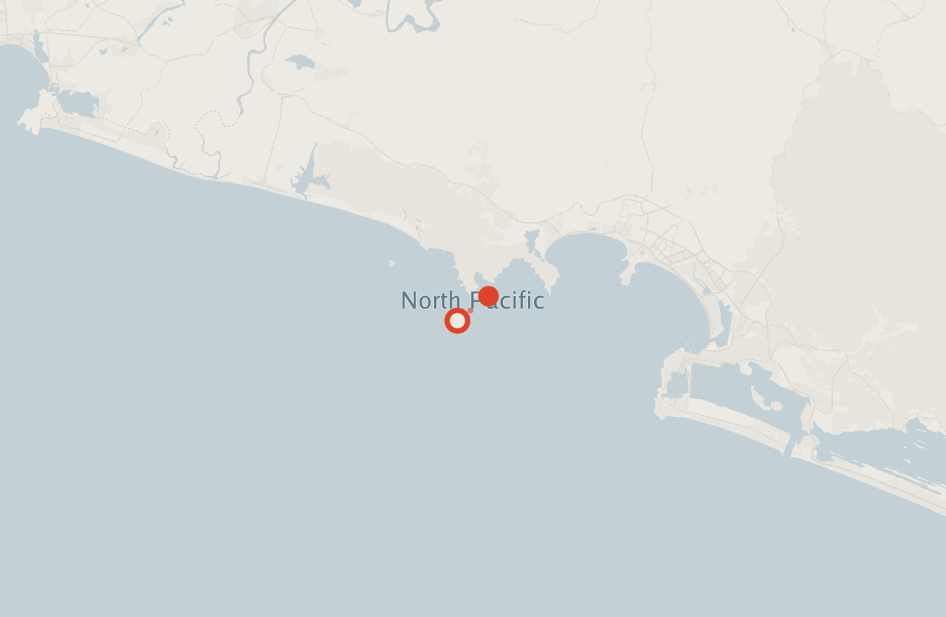 Activity map — real sighting points on an OpenStreetMap basemap