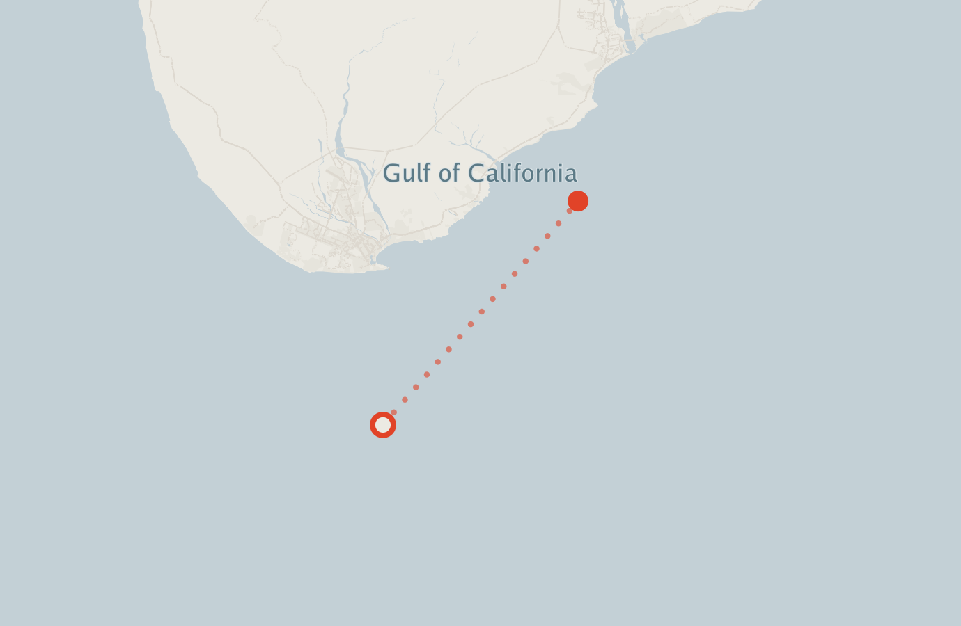 Activity map — real sighting points on an OpenStreetMap basemap