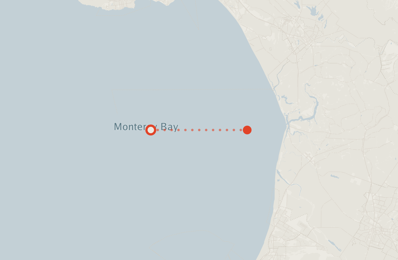 Activity map — real sighting points on an OpenStreetMap basemap