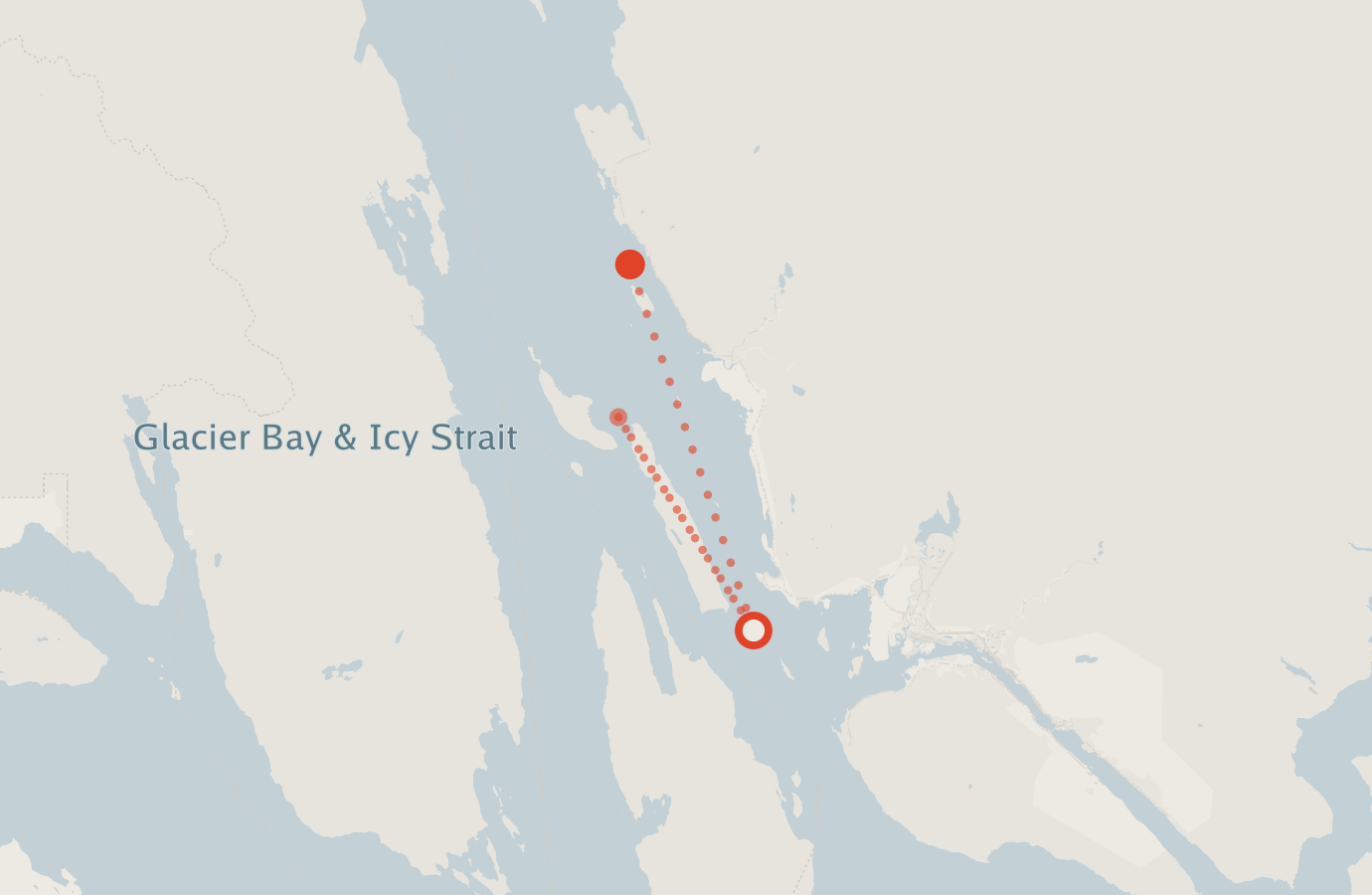 Activity map — real sighting points on an OpenStreetMap basemap