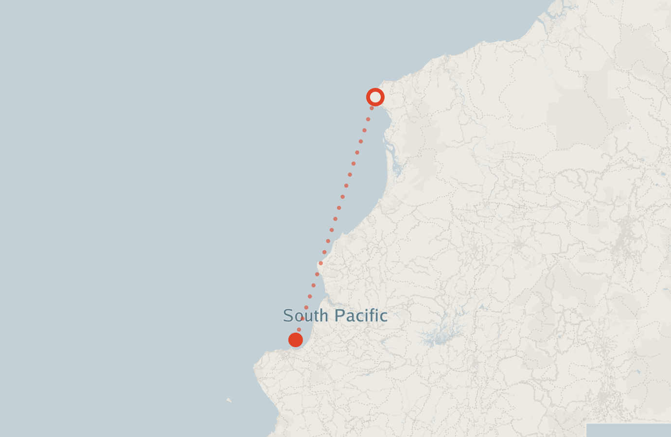 Activity map — real sighting points on an OpenStreetMap basemap